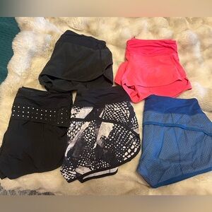 Lululemon speed shorts, low rise, 2.5 inch, size 6